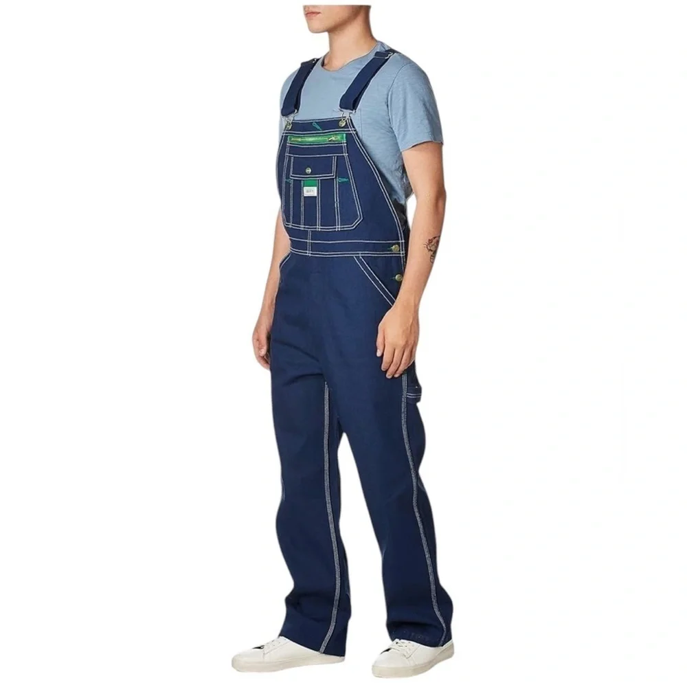 Vintage Liberty Men's Rigid Denim Bib Overalls 36 FLAW Grunge Normcore